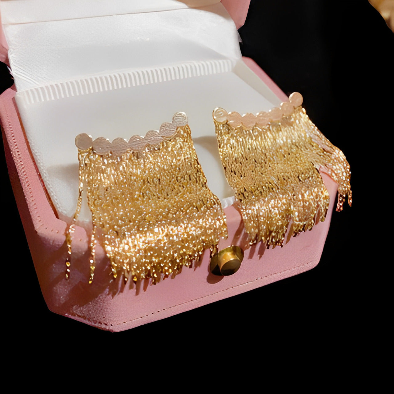 GlintLuxe | Sparkling Chain Earrings