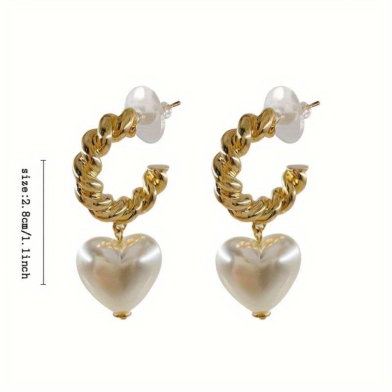 PearlAmour | Elegant heart earrings