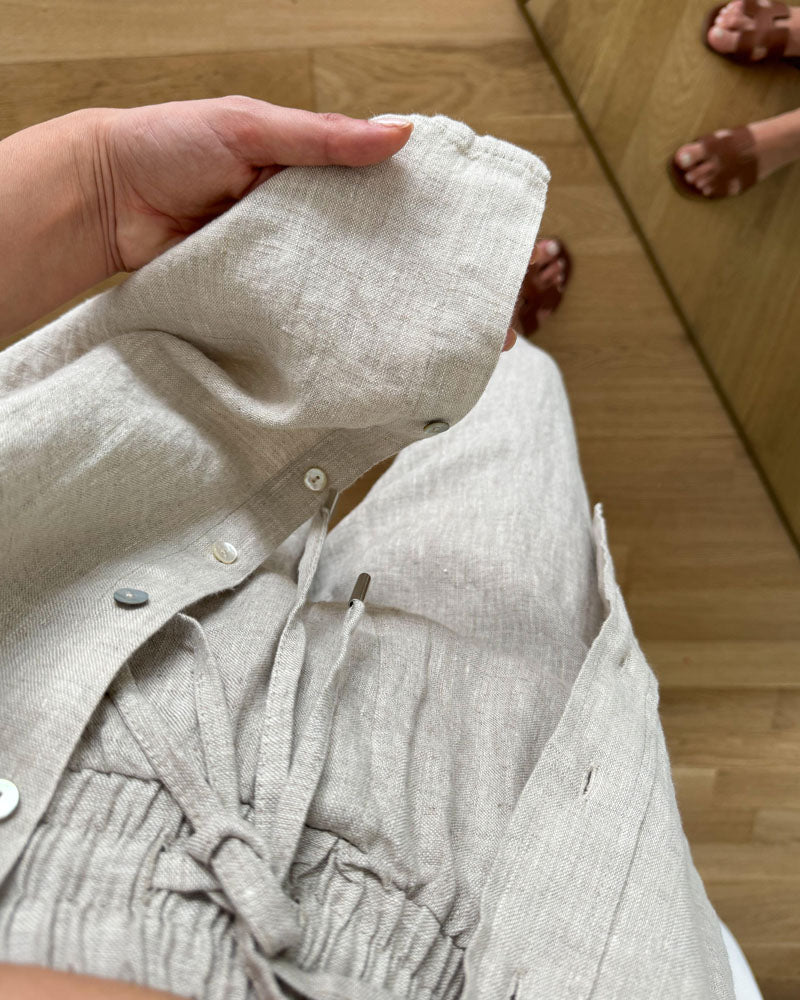 Christie | סט פשתן בז'