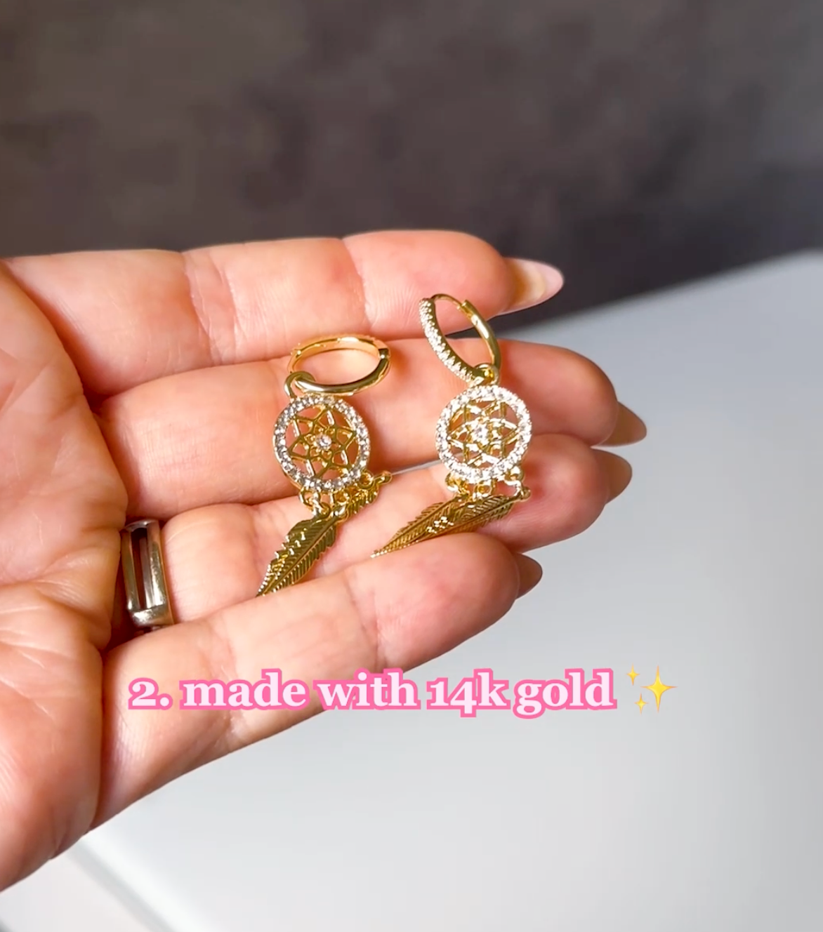 LightNest | Gold Earrings