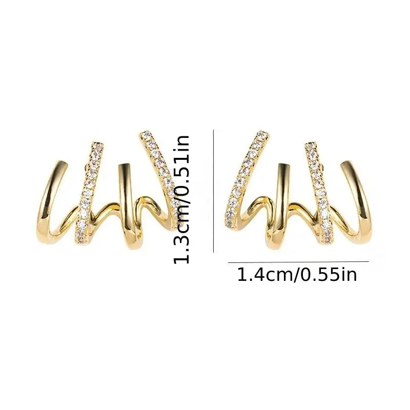 GlitterGrip | Elegant claw-shaped earrings