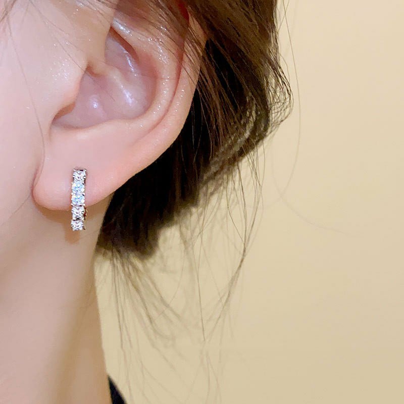 PureGlam | 925 Silver Moissanite Earrings