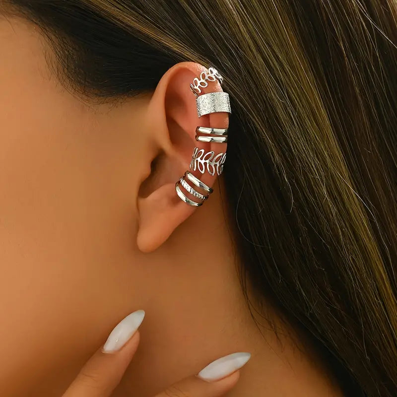 GildAura | 5-piece clip-on earrings set