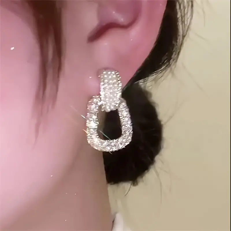 PureShine | Classic vintage style square earrings