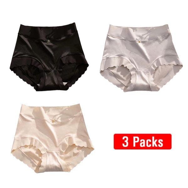 Get 3, Pay for 1 (3 Pack) | Premium Antibacterial Absorbent Satin Panties