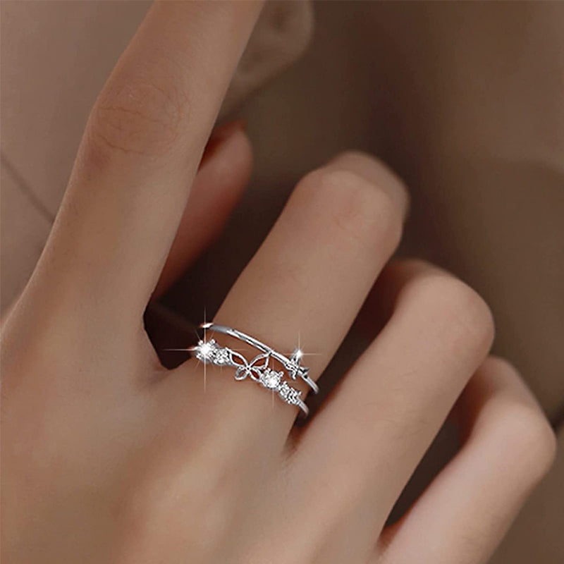 Nyla | Nyla's Butterfly Gemstone Ring (Free Size)