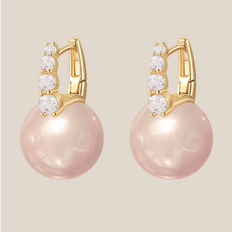 PearLuxe | עגילי פנינה תלויים