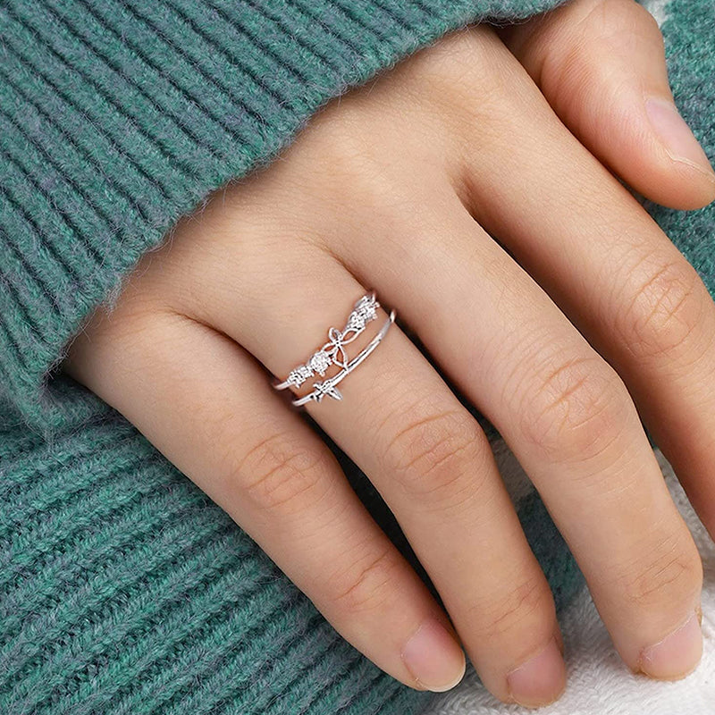 Nyla | Nyla's Butterfly Gemstone Ring (Free Size)