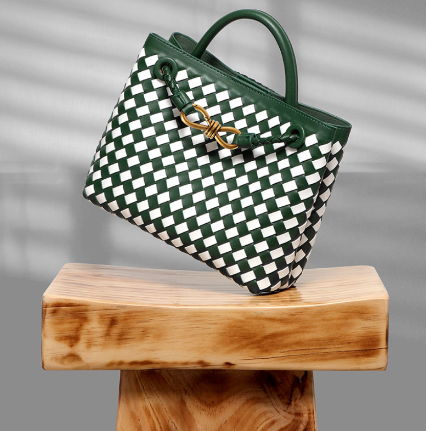 Tonia | Woven leather handbag 
