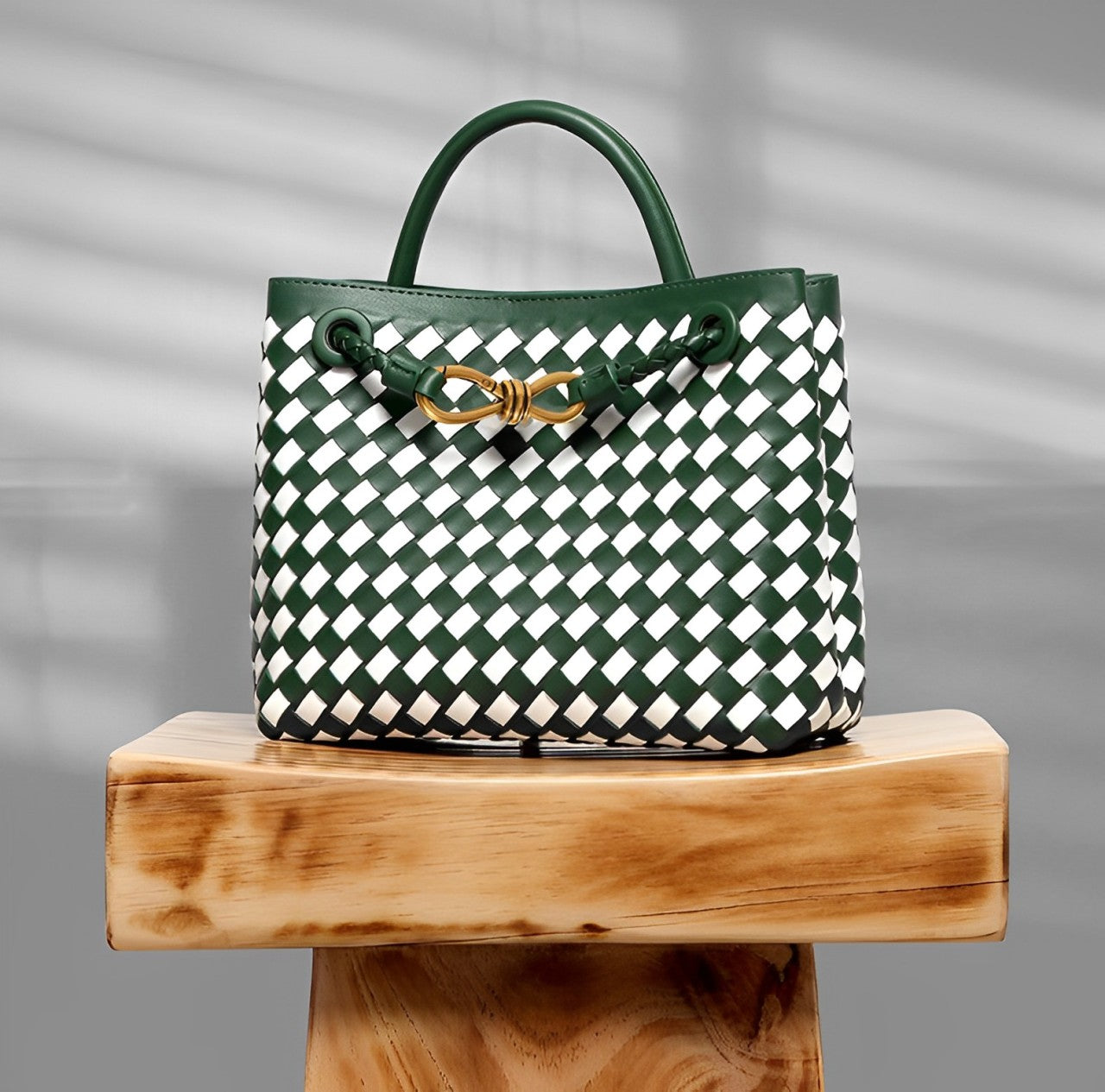 Tonia | Woven leather handbag 