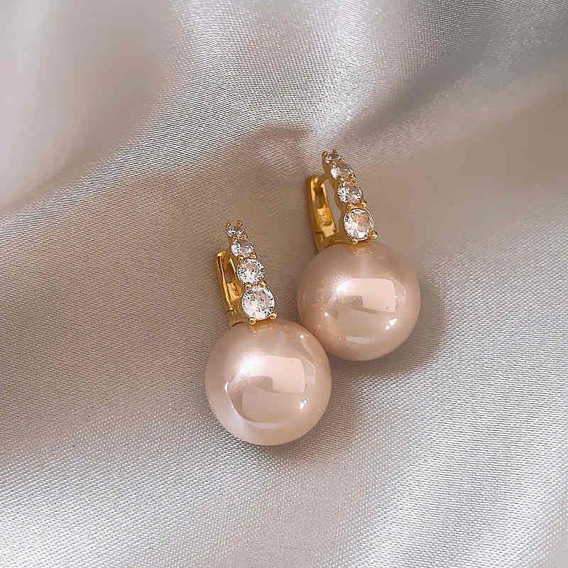 PearLuxe | עגילי פנינה תלויים
