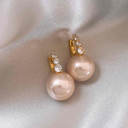 PearLuxe | עגילי פנינה תלויים