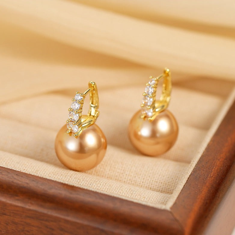 PearLuxe | עגילי פנינה תלויים