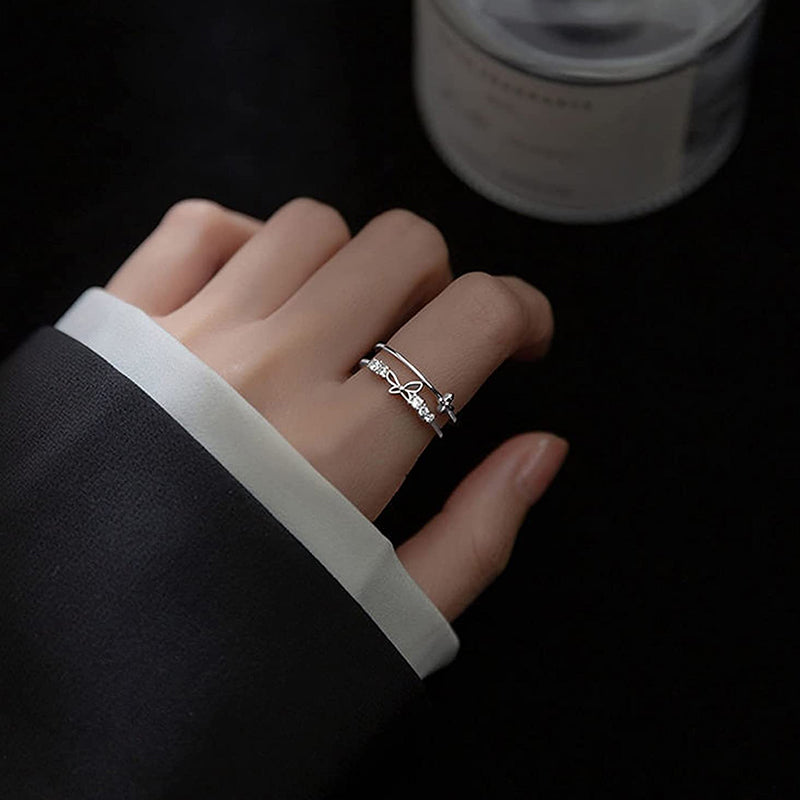 Nyla | Nyla's Butterfly Gemstone Ring (Free Size)