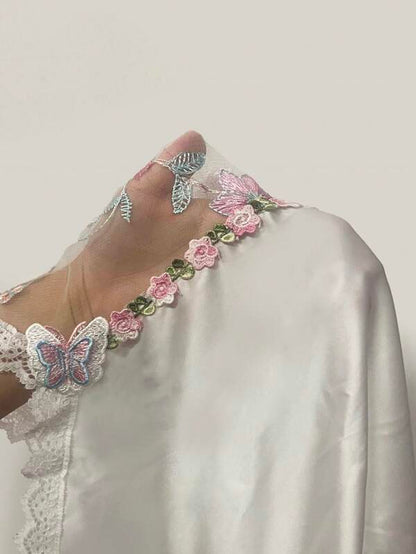 Sheila | Silk embroidered sleepwear 