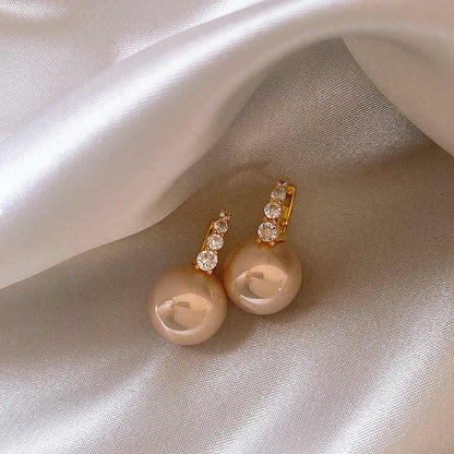 PearLuxe | עגילי פנינה תלויים