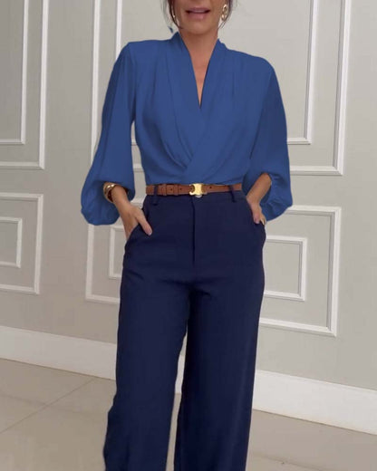 Faelina | חולצת שרוול פנסים