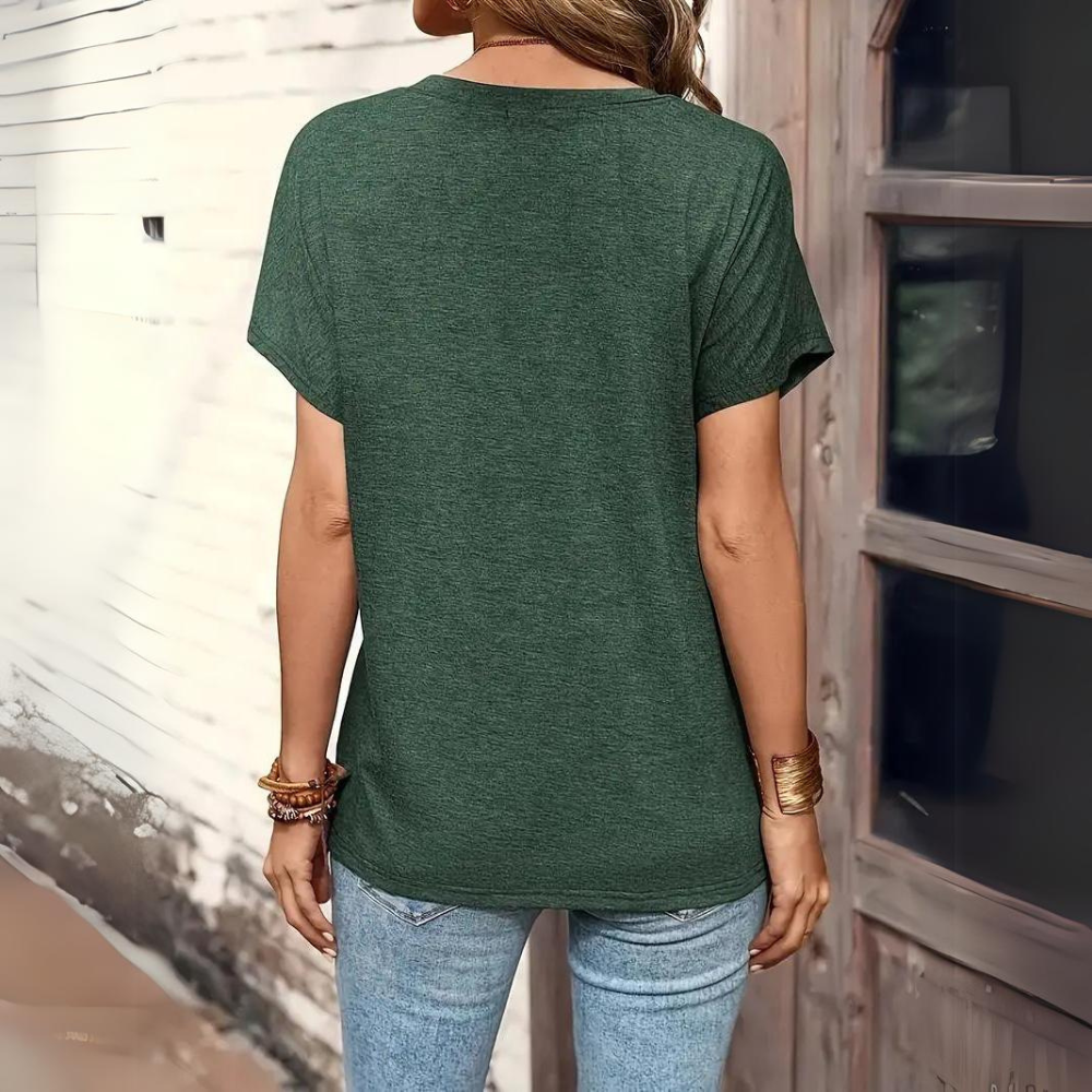 Lina | טי שירט עם סגירת כפתורים