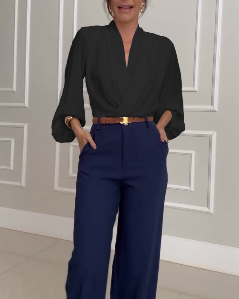 Faelina | חולצת שרוול פנסים