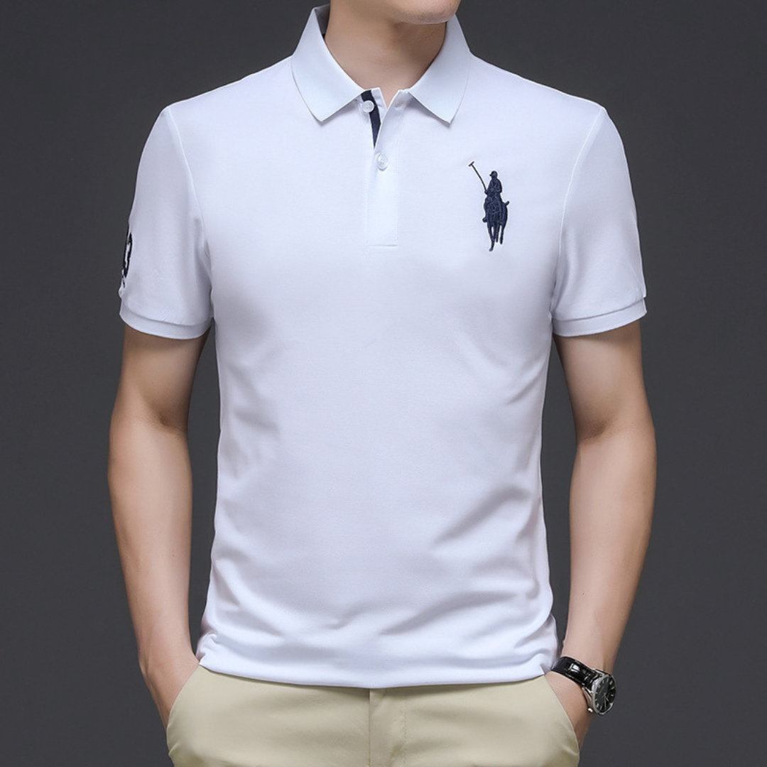 John | Elegant polo with embroidery 