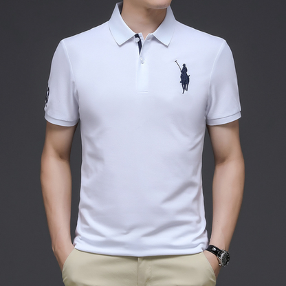 John | Elegant polo with embroidery 