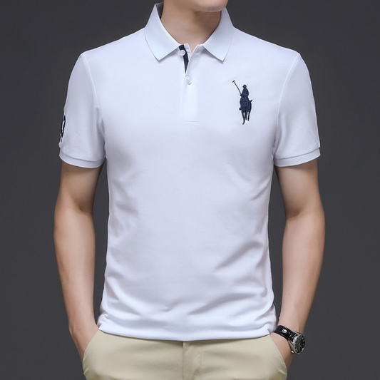 John | Elegant polo with embroidery 