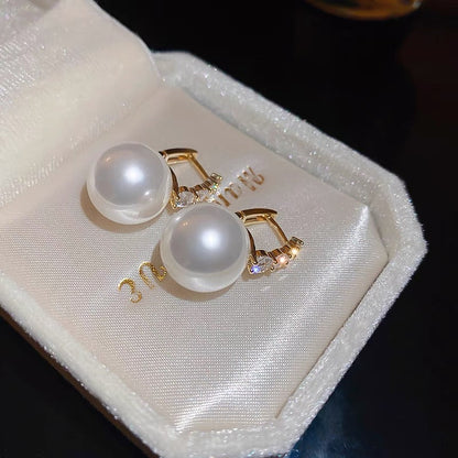 PearLuxe | עגילי פנינה תלויים