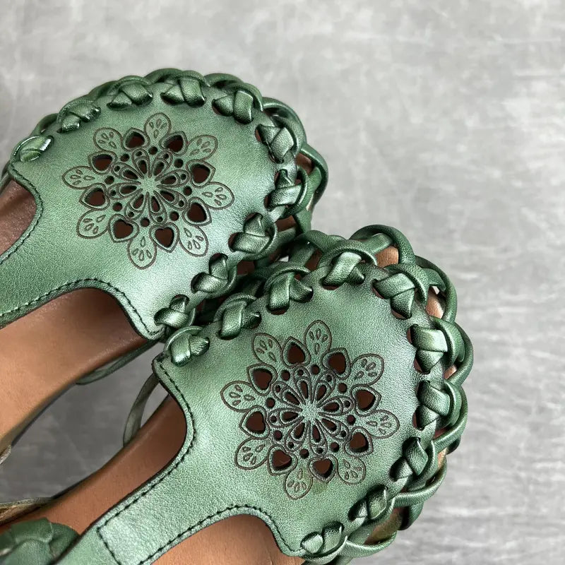 EcoSoles | סנדלים שטוחים בצבע אחיד לנשים