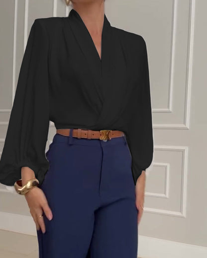 Faelina | חולצת שרוול פנסים