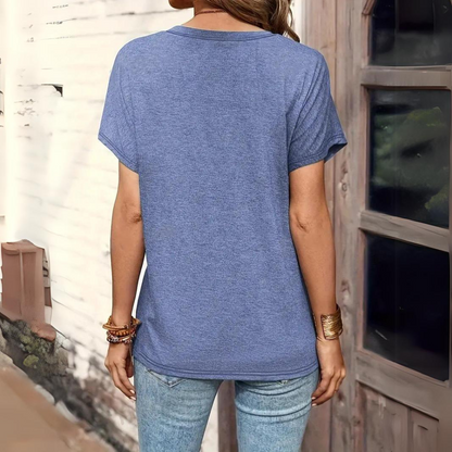 Lina | טי שירט עם סגירת כפתורים