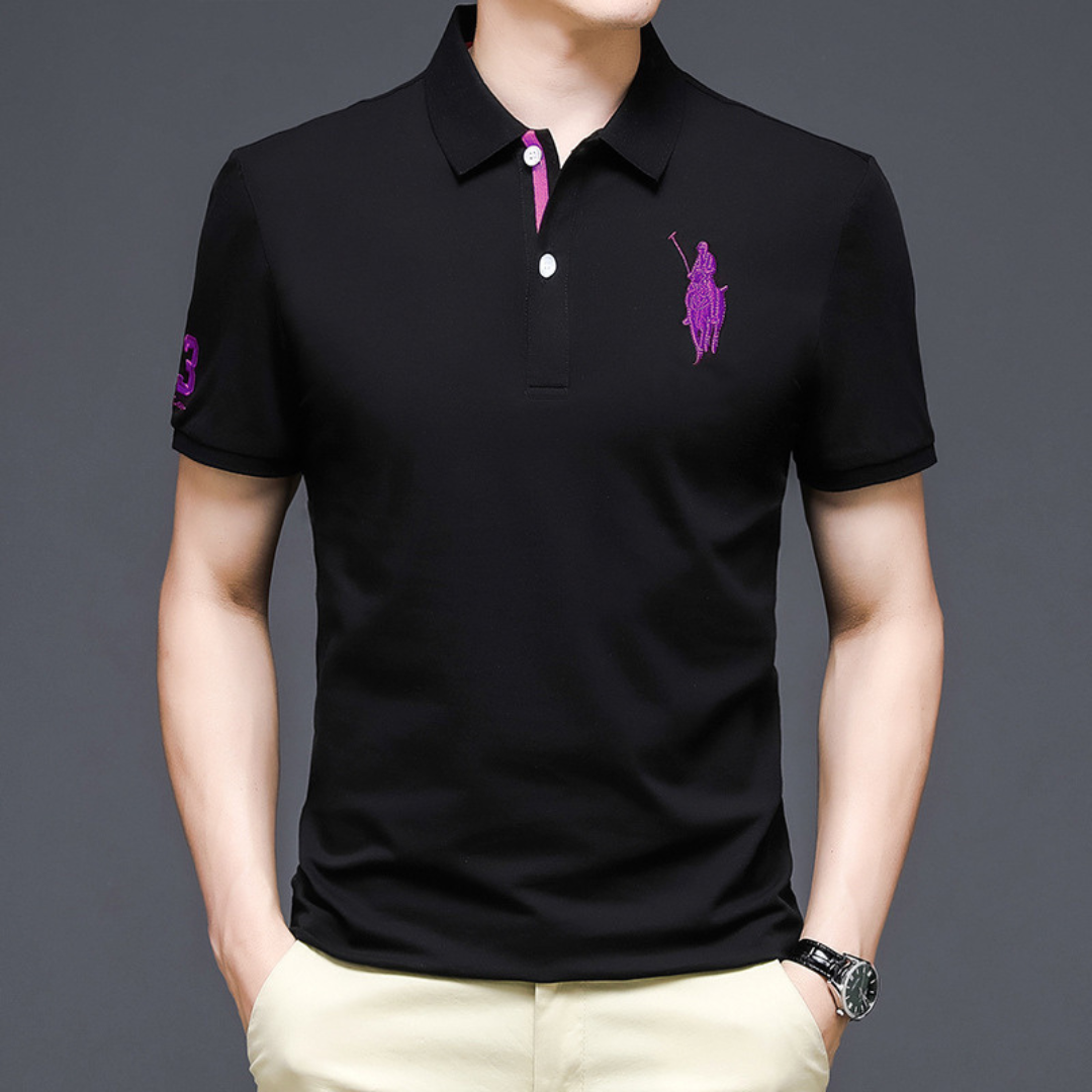 John | Elegant polo with embroidery 