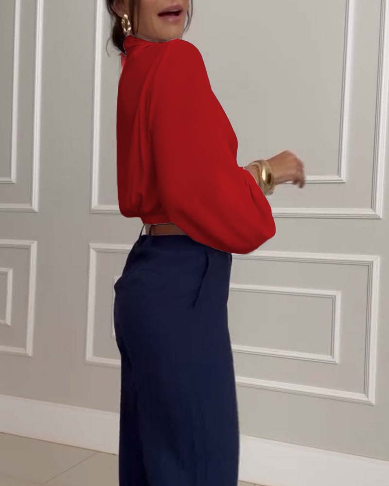 Faelina | חולצת שרוול פנסים