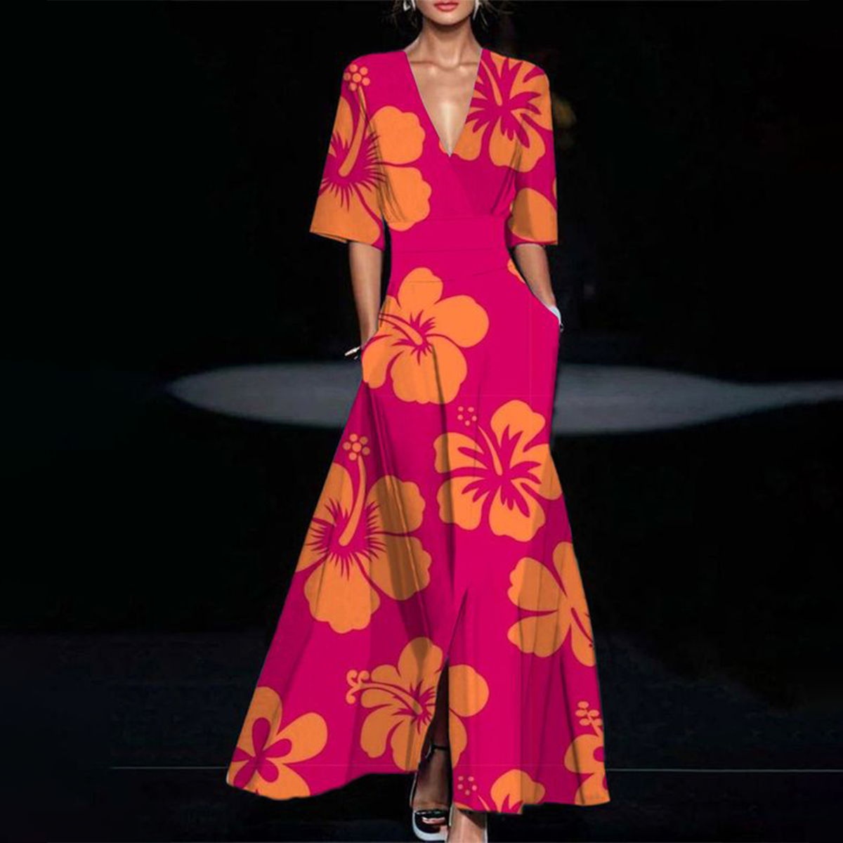 Carmen | שמלה עם שרוולים קצרים