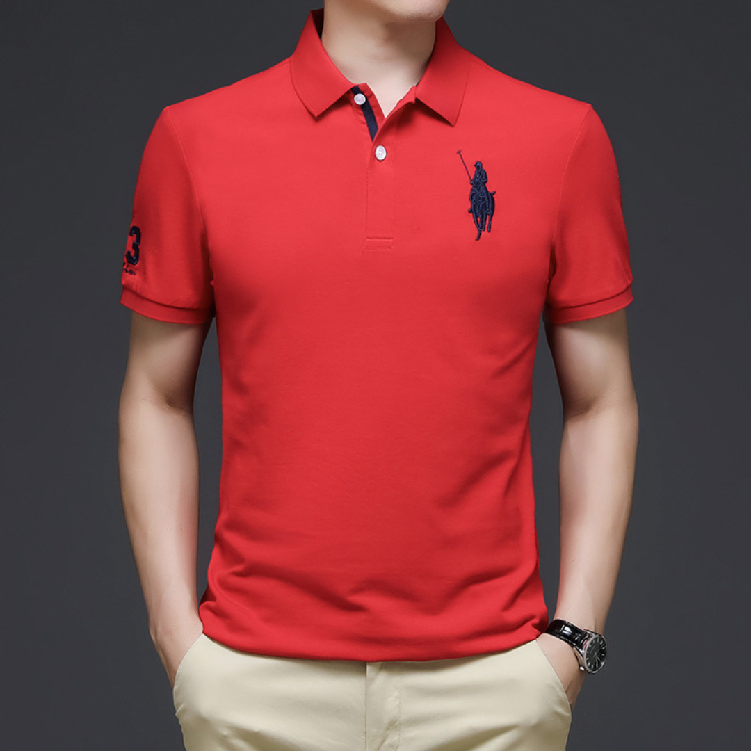 John | Elegant polo with embroidery 