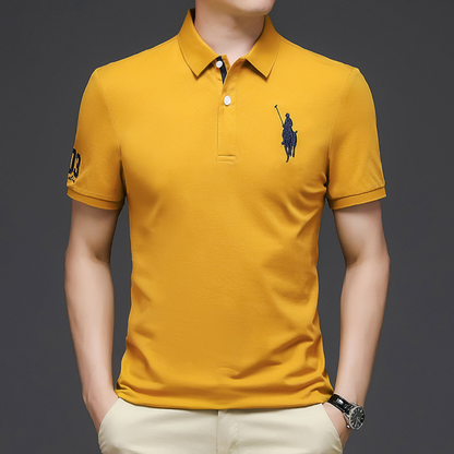 John | Elegant polo with embroidery 