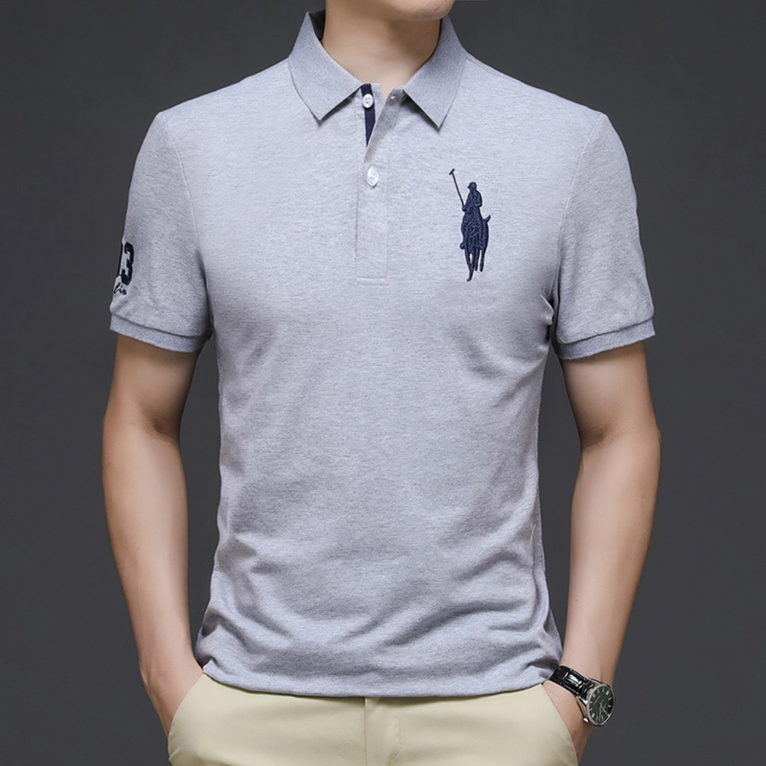 John | Elegant polo with embroidery 
