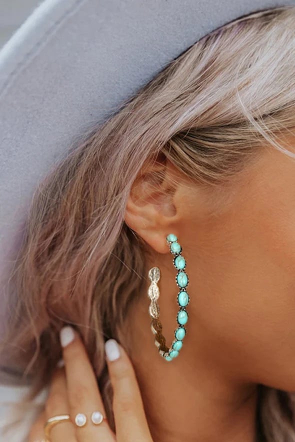 StellaCharm | Vintage Turquoise Earrings