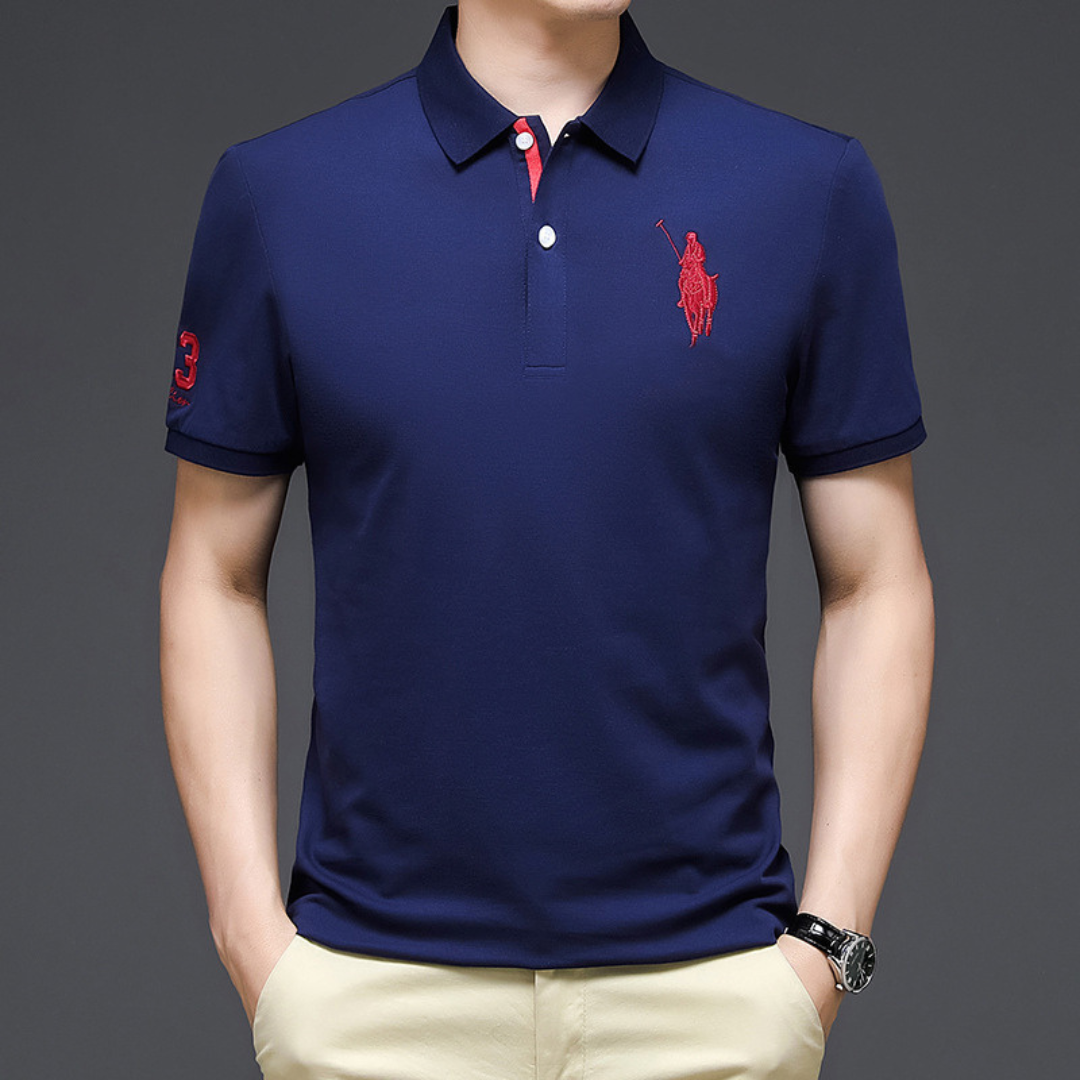 John | Elegant polo with embroidery 