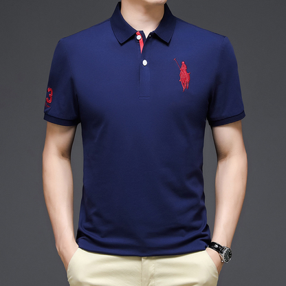 John | Elegant polo with embroidery 