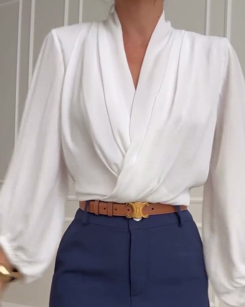 Faelina | חולצת שרוול פנסים