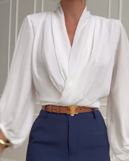 Faelina | חולצת שרוול פנסים