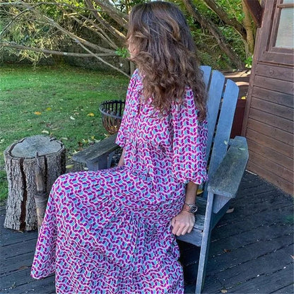 Nadia | שמלת מקסי בסגנון בוהמיанי