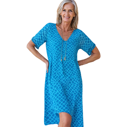 Alex | שמלת צווארון V קז'ואלית