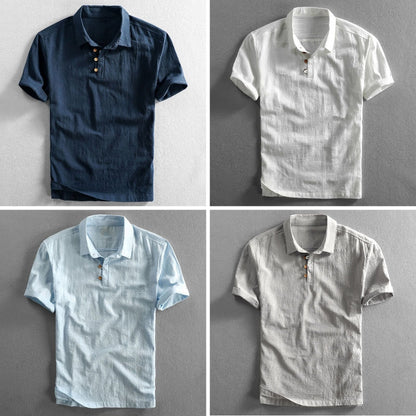 Duane | Linen Polo Shirt 