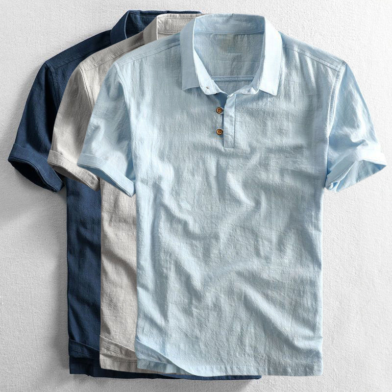 Duane | Linen Polo Shirt 