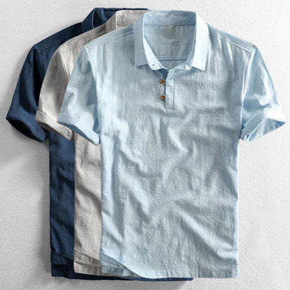 Duane | Linen Polo Shirt 