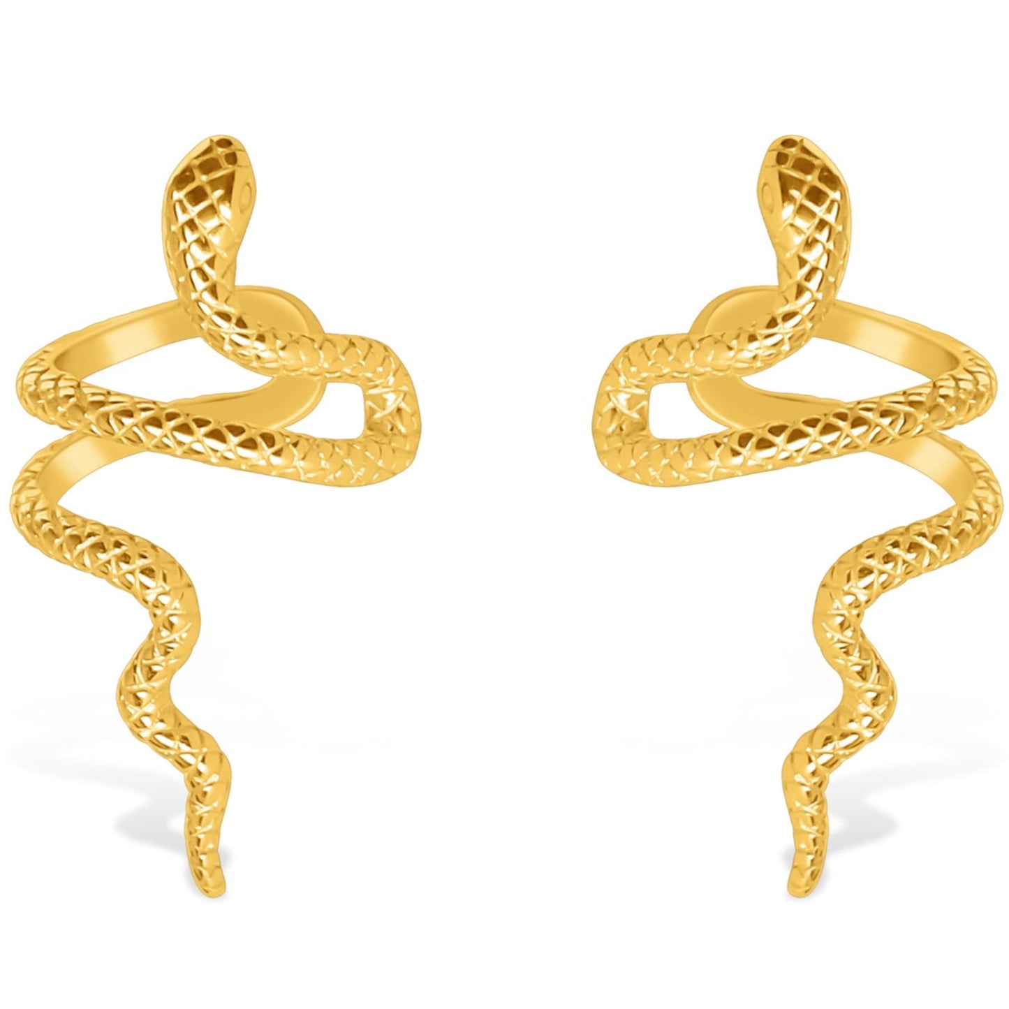 Medusa | Elegant snake earring 
