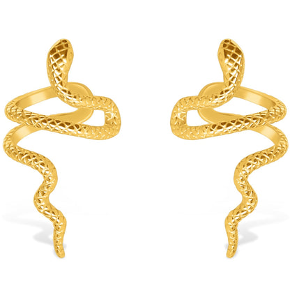 Medusa | Elegant snake earring 