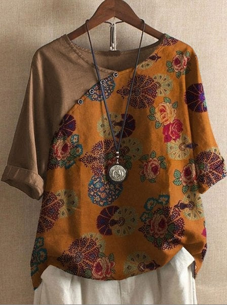 Kathy | חולצה פרחונית וינטג'