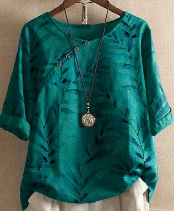 Kathy | חולצה פרחונית וינטג'